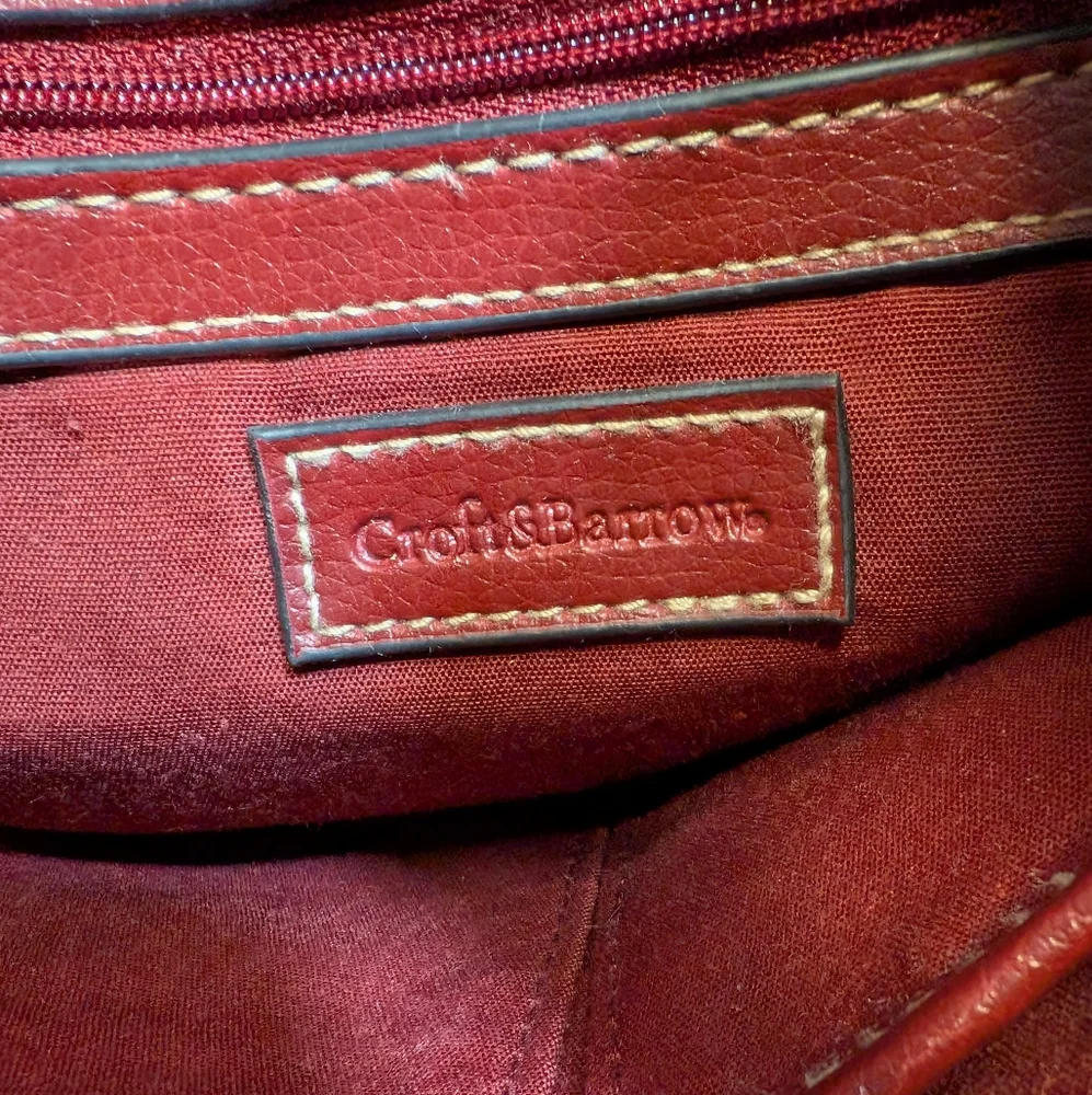 Croft And Barrow Red Shoulder Bag, EUC! - Picture 6 of 12